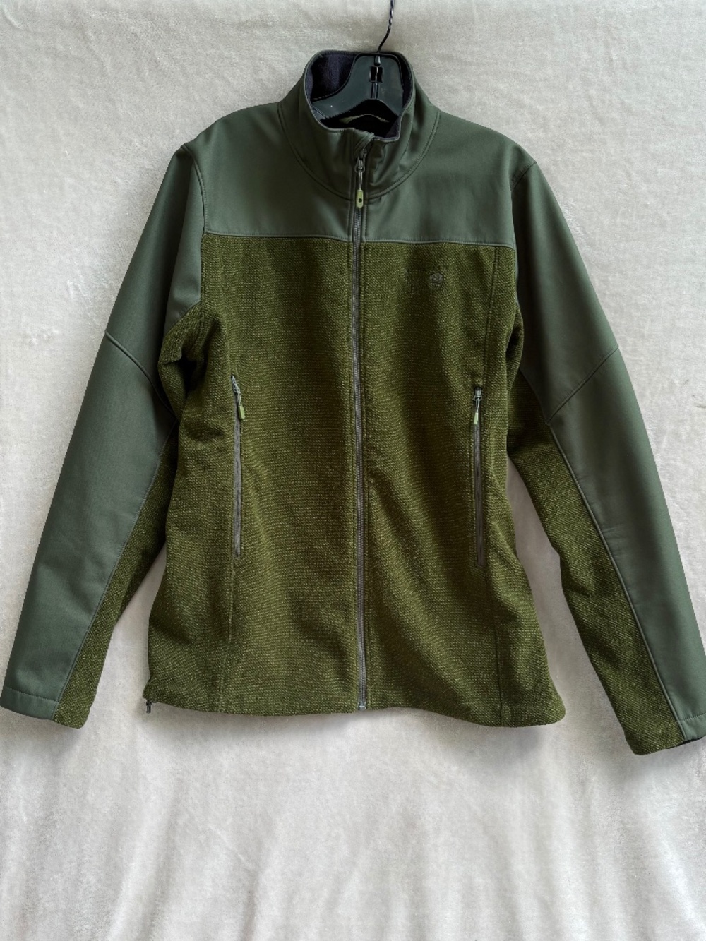 Mountain Hardwear Hybrid Green Fleece Jacket Men’s Size Medium Style# OM6151